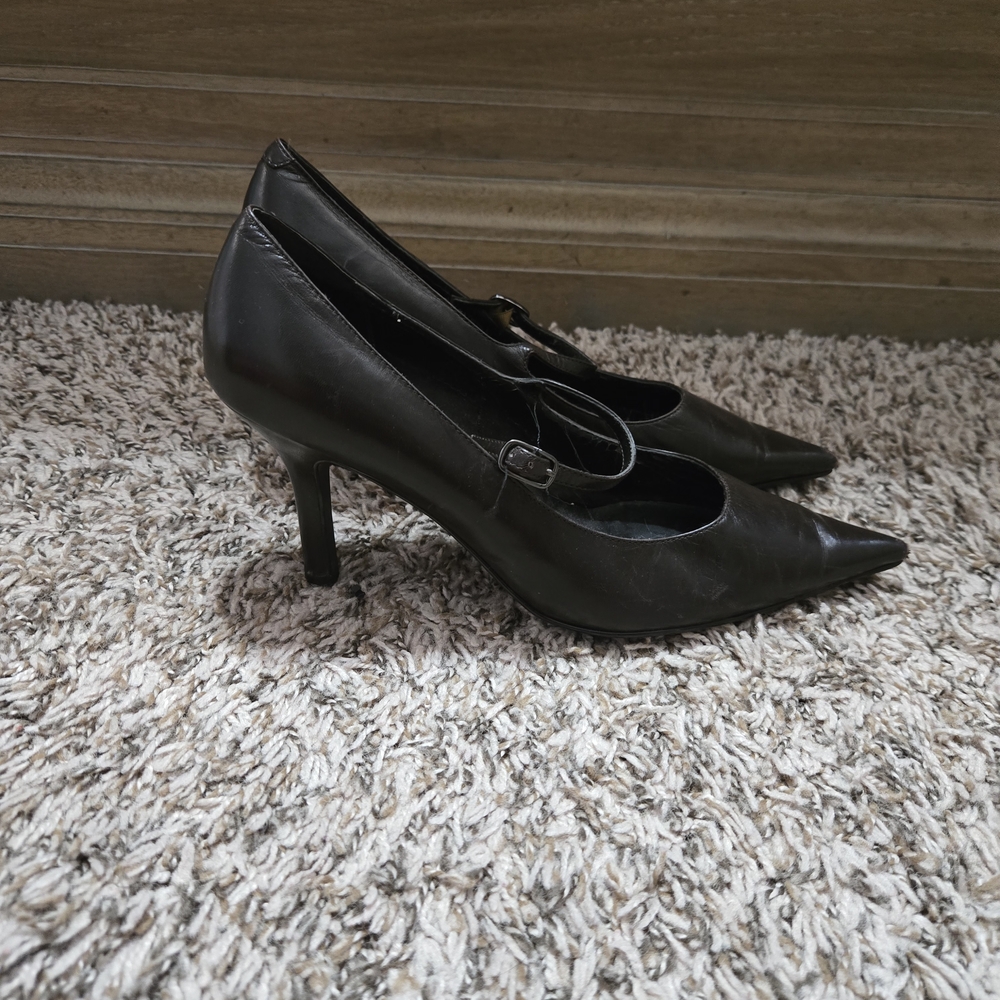 Michael Shannon Black Pointed Heels